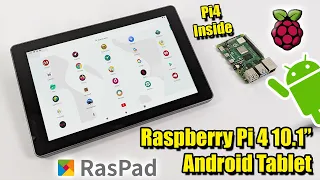 Raspberry Pi 4 Android Tablet! 10.1" Android 10 RasPad 3