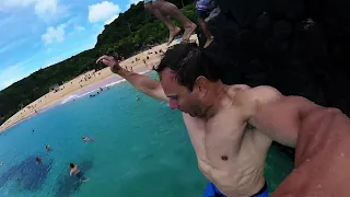 Waimea Rock Jumping Oahu Hawaii