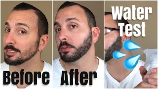 How to Apply Hair Fibers on a Beard | Waterproof  Test