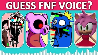 FNF Guess Character by Their VOICE | BanBan, Boxy Boo, Roblox Piggy, Rarity, Amy Rose, Sonic TXT