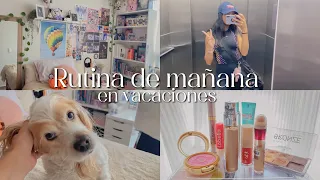 7am Rutina de mañana en vacaciones | gym, skincare, journaling