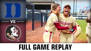 Duke vs. Florida State Full Game Replay | 2023 ACC Softball Championship Game