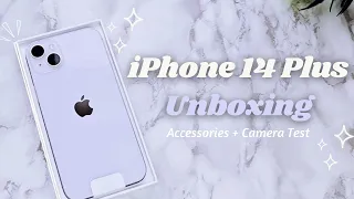 iPhone 14 Plus Unboxing in 2024 ✨l Accessories + Camera Test