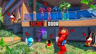 Shinchan😱 Franklin & Doraemon Found✨ Secret Door Inside Franklin Basement😲 In GTA5 #eshwaryt #gta5