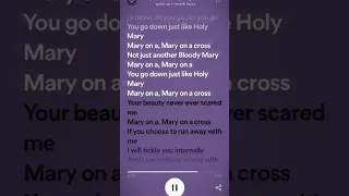 Mary on a cross // sped up // FW!!