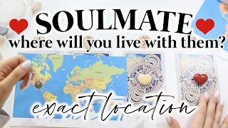 SOULMATE - EXACT LOCATION 🗺❤️ WHERE WILL YOU LIVE WITH YOUR SOULMATE? | ⭐️ PICK A CARD ⭐️