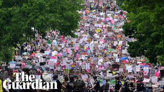 Thousands rally for abortion rights across the US: 'Half of America deprived of hope'