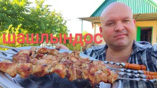 МУКБАНГ шашлык из свинины/ОБЖОР дачный