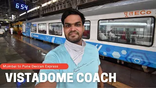 Mumbai to Pune Vistadome Coach Train Journey in Deccan Express