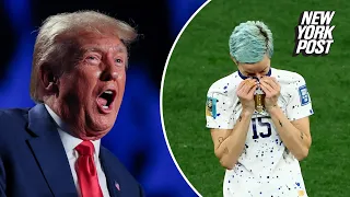Trump blames wokeness for US women’s soccer team loss, trolls Megan Rapinoe: ‘USA is going to Hell!’
