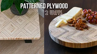 Two GORGEOUS Scrap Plywood Projects (Patterned Plywood)