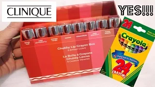 CLINIQUE X's CRAYOLA CHUBBY STICKS | Review and Lip Swatches