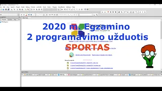 IT VBE 2020. 2020 IT egzamino 2 programavimo užduotis SPORTAS.