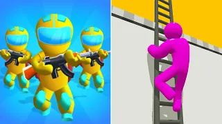 Max Levels Gun Clash 3D Vs Ladder Master🦠🦠🦠Walkthrough Android IOS Gameplay HYT33