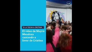 El video de Mayra Mendoza cantando en defensa de Cristina Kirchner