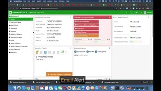 Set Up email Alerts - Fortinet firewall