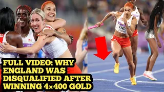 ENGLAND'S 4×400M WOMEN'S GOLD DISQUALIFIED IN BIRMINGHAM 2022 COMMONWEALTH GAMES