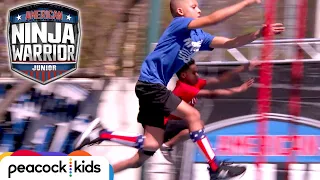 Intense Neck and Neck Race in the Quarterfinals | AMERICAN NINJA WARRIOR JUNIOR