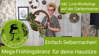 DIY Anleitung Türkranz für Frühling und Ostern: Schritt für Schritt erklärt