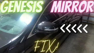 Hyundai Genesis mirror not folding fix