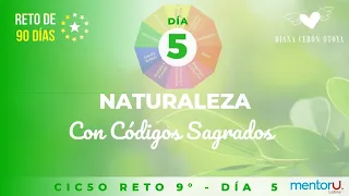 Día 5 Reto de 90 días con Códigos Sagrados - Ciclo 9 Naturaleza