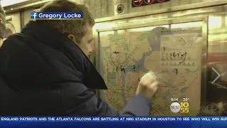 Straphangers Clean Up Hate Graffiti