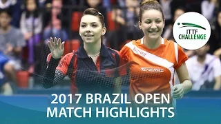 2017 Brazil Open Highlights: Bernadette Szocs/Audrey Zarif vs Lin Gui/Bruna Takahashi (Final)