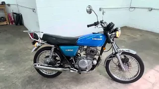 1978 Kawasaki KZ200 Startup & Walk-around