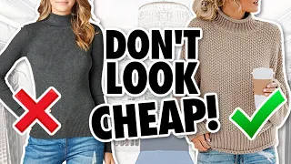 9 Reasons Your Clothes Look CHEAP! *stop wearing this*