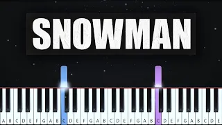 how to play "Snowman" by Sia on piano [EASY]