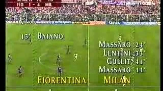 Fiorentina vs Milan 1992 93