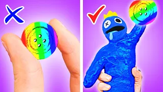 ACCESORIOS DE LOS AMIGOS ARCOÍRIS DE RICOS VS POBRES || ¡Accesorios Squishy Y Amigos Arcoíris DIY!