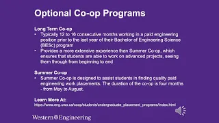 Virtual Fall Preview Day 2020 - Engineering and Co-op Overview - Western University