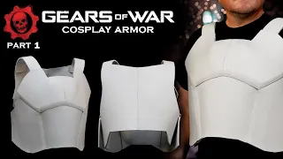 How to Make Gears of War Cosplay Armor - Free Foam Templates - Marcus Fenix Chest - Part 1