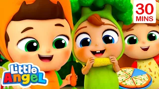 My Favorite Vegetable Song | Healthy Habits Little Angel Nursery Rhymes