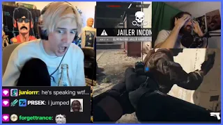 xQc reacts to Forsen crying during Warzone