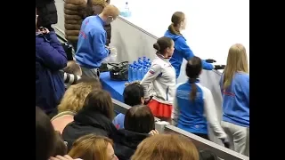 Alina Zagitova Euro Champs 2018 FS before Practice