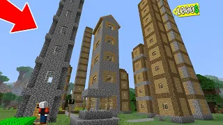 1000$ UZAY KULE KÖY - Minecraft