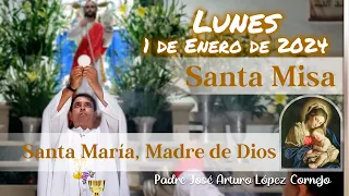 ✅ MISA DE HOY lunes 1 de Enero 2024 - Padre Arturo Cornejo