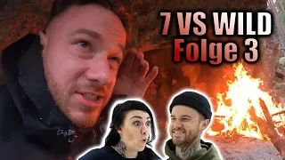 7 VS WILD: Unterschlupf geht in Flammen auf🔥TEILNEHMER Reaction FOLGE 3 - Fabio Schäfer LIVE