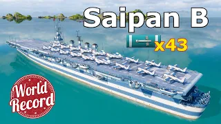 World of WarShips Saipan B - 4 Kills 344K Damage