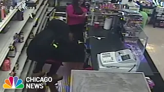 Video captures terrifying moments during armed robbery at West Town liquor store