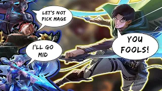 When Levi Truly Had To Take Matters Into His Own Hands | Mobile Legends