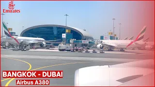 Bangkok (BKK) to Dubai (DXB) | Emirates Airbus A380 | AzzaVlogs