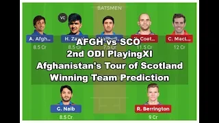 AFGH vs SCO 2nd ODI 2019 | Afghanistan tour of Scotland 2019