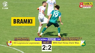 tv.nsk.pl [bramki] KS Legionovia Legionowo - MKS Świt Nowy Dwór Maz. 2:2 (0:1) 2023-05-27 g. 15:15