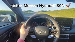 Hyundai I30N Zeiten Messen. 0-100kmh/100-200kmh. POV Drive