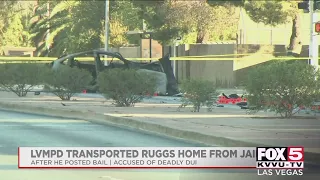 Las Vegas police transported former Raiders player Henry Ruggs III home from jail