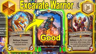 Buffed Excavate Control Warrior Is Actually Fun & Interactive Showdown in the Badlands | Hearthstone