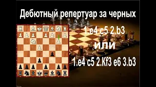 Сицилианская защита за черных 1.е4 с5 2.b3 или 2.Кf3 e6 3.b3